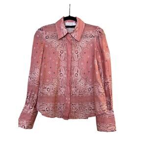 Pink Button Up by Zimmermann